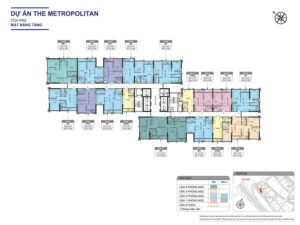 mặt bằng tòa Pr2 the paris