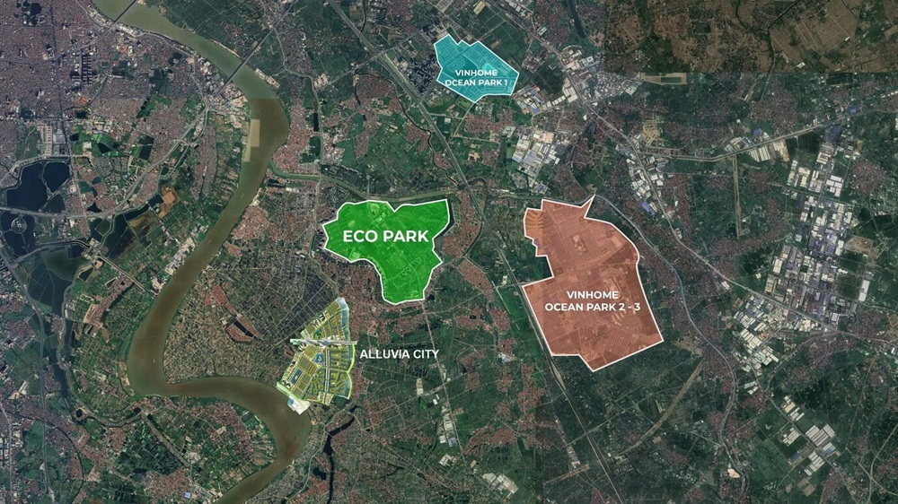 Alluvia City Văn Giang – Thành phố nghỉ dưỡng ven đô đáng sống bậc nhất phía Đông Hà Nội 6 Vị trí chiến lược – Liên kết vùng hoàn hảo của Alluvia City Văn Giang