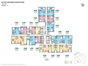 Mặt bằng tòa ZR3 The Zurich Vinhomes Ocean Park