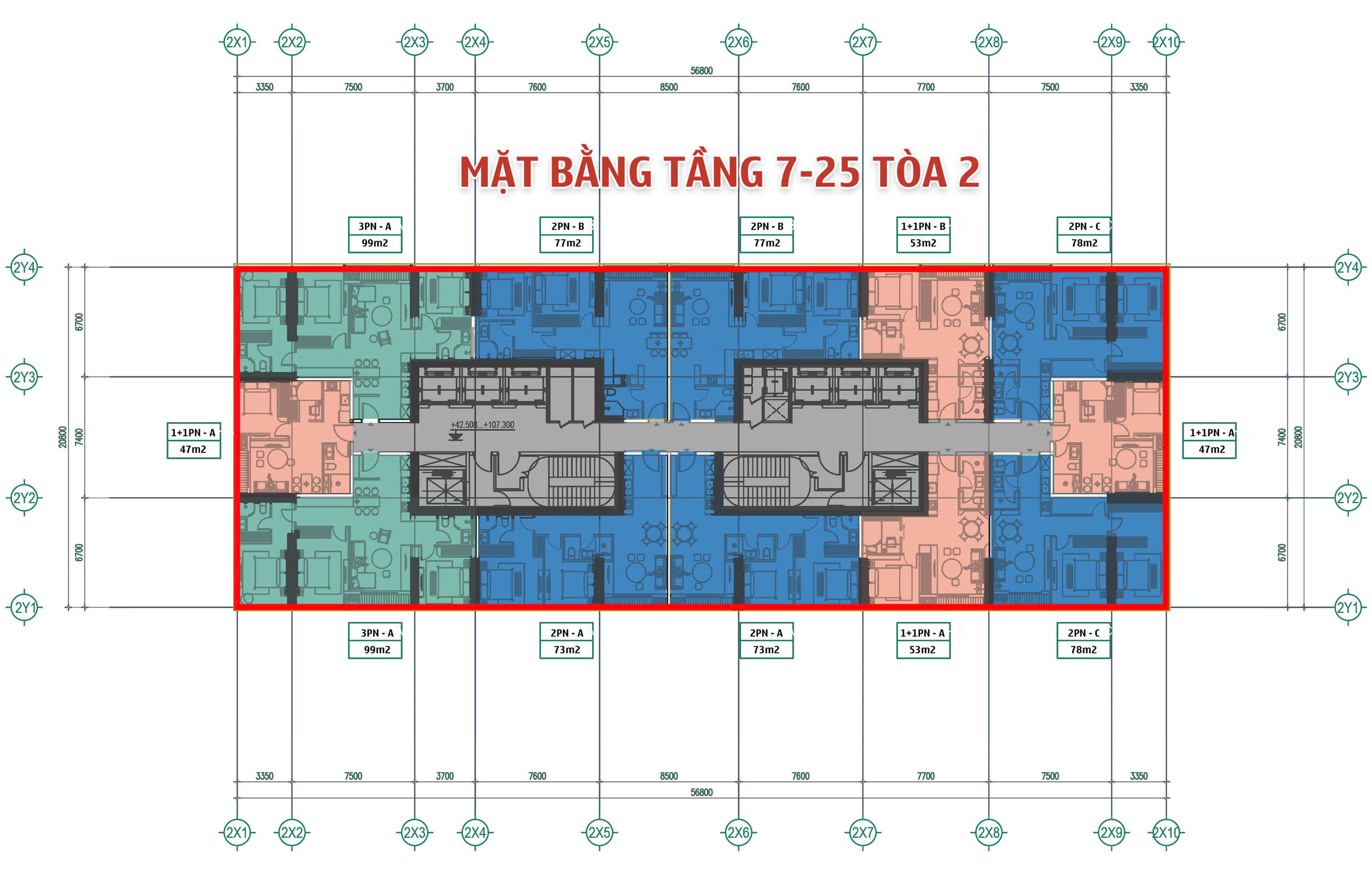 Mặt bằng Sun Grand City Cầu Giấy toà 1